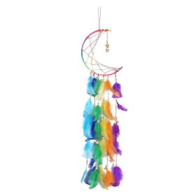 1pc Colorful Dream Catcher; Creative Bead Moon Dreamcatcher For Wall Hanging Decor Home Decoration Festival Gift Valentine's Day Gifts Birthday Gifts