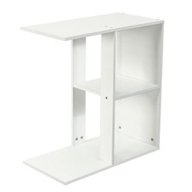 3-Tier Narrow Side Table with Storage Shelf