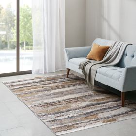 Riley Watercolor Abstract Stripe Woven Area Rug