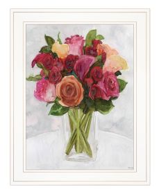 "Vases with Flowers II" by Stellar Design Studio, Ready to Hang Framed Print, White Frame