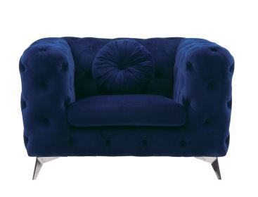Atronia Chair; Blue Fabric YJ