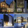 Inowel Outdoor Wall Lantern Exterior Waterproof Wall Sconce Light Fixture Integrated LED Wall Lamp with Clear Glass Shade 22527