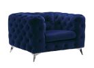 Atronia Chair; Blue Fabric YJ
