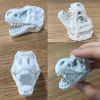 3 Pcs Simulation Dinosaur Drawer Knobs Resin Tyrannosaurus Handle for Closet Wardrobe Cabinet, White