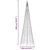 Christmas Tree Light with Spikes 1554 LEDs Cold White 196.9"