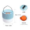 1pc Solar Waterproof Camping Light; Outdoor 60W Tent Lamp USB Rechargeable LED Night Light With Hook Fror Emergency