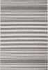 Hampton White and Gray Polypropylene Indoor/ Outdoor Area Rug 8x10