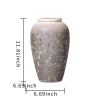Vintage Sand Ceramic Vase 6.5"D x 12"H - Artisanal Piece for Your Home
