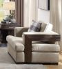 Niamey Chair w/1 Pillow; Fabric & Walnut YJ