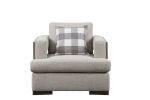 Niamey Chair w/1 Pillow; Fabric & Walnut YJ