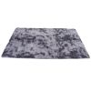 Area Rug Indoor Modern Tie Dying Soft Shaggy Floor Carpet for Living Room Bedroom 160x230cmDark Gray
