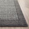 Traditional Faux Sisal Border Gray Indoor Living Room Area Rug, 5' x 7'