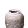 Vintage Sand Ceramic Vase 6.5"D x 12"H - Artisanal Piece for Your Home