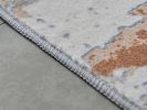 ZARA Collection Abstract Design Gray Brown Rust Machine Washable Super Soft Area Rug