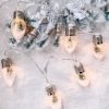 1pc Christmas Tree String Lights; Snow Globe Light; Indoor And Outdoor Decoration Goods