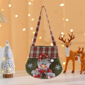 Christmas Cartoon 3D Doll Candy Gift Bag (Option: Snowman)