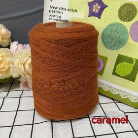 Rabbit Fleece Soft Skin-friendly Hand-woven Fine Woolen Yarn (Option: Caramel 500g)