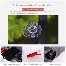 Fish Tank Wall Mounted Filter Oil Removal Film Oxygenation (Option: Filter pump-XL860)