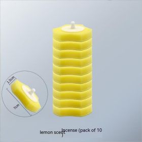 Bathroom Toilet Comes With Fragrance Cleaning Liquid Disposable Sponge Toilet Brush Replacement Head (Option: Yellow Replacement Head 10)