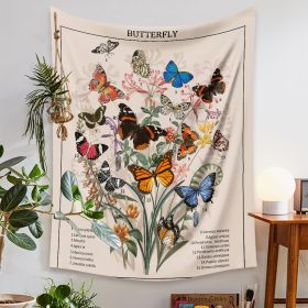 European Retro Mushroom Hanging Cloth Plant Homestay Tapestry (Option: G-150X100CMStar light)