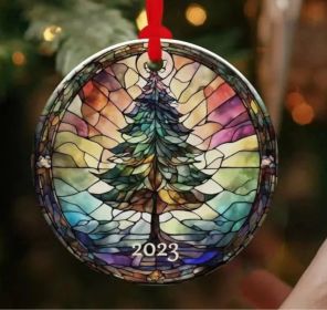 Creative Christmas Christmas Tree Decoration Pendant (Option: 4 Style-Christmas Round Pendant)