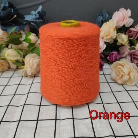 Rabbit Fleece Soft Skin-friendly Hand-woven Fine Woolen Yarn (Option: Orange 500g)