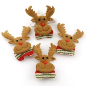 10 Pcspack Santa Claus Series Decorations (Option: 78x91mm)
