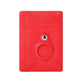 Tracker Protective Case Leather Wallet (Color: Red)