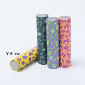 Aluminum Rotary Press Nozzle Spray Bottle (Option: Yellow Leopard Print)