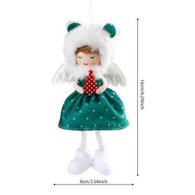 Red Laiquendi Angel Christmas Tree Decorative Small Pendant (Option: Green Elf Angel)