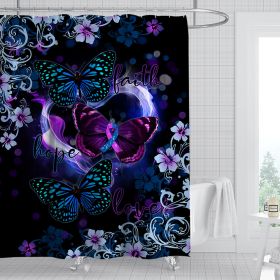 Digital Print-free Bathroom Curtain (Option: YLHTYY12-120gsm)
