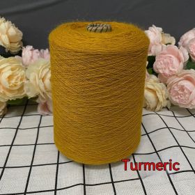 Rabbit Fleece Soft Skin-friendly Hand-woven Fine Woolen Yarn (Option: Ginger Yellow 500g)