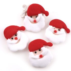 10 Pcspack Santa Claus Series Decorations (Option: 70x90mm)