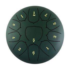 10-inch 11-tone Hollow Drum Musical Instrument (Option: 10 Inch 11 Tone Stone Green)