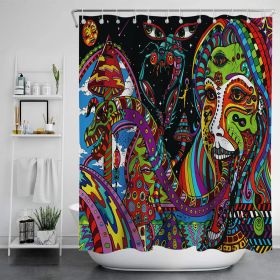 Digital Print-free Bathroom Curtain (Option: YLLHFK07-150x180CM)