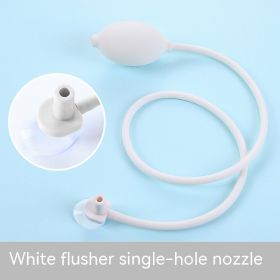 Squeeze Jet Water Spout Confinement Smoked Cleaning Basin Washing Ball Accessories (Option: White Single Hole)