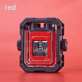 Windproof Rotating Gyro USB Charging Lighter (Color: Red)