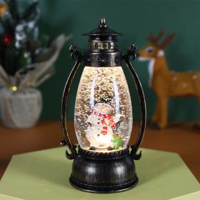 Christmas Clothes Crystal Ball Luminous Oil Lamp (Option: Oil Lamp Snowman)