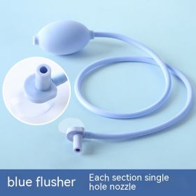 Squeeze Jet Water Spout Confinement Smoked Cleaning Basin Washing Ball Accessories (Option: Blue Single Hole)