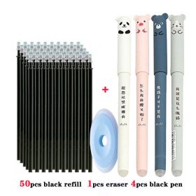 Cartoon Erasable Grinding Magic Erasable Gel Pen (Option: Suit-Black Suit 4)