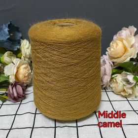 Rabbit Fleece Soft Skin-friendly Hand-woven Fine Woolen Yarn (Option: Medium Camel 500g)