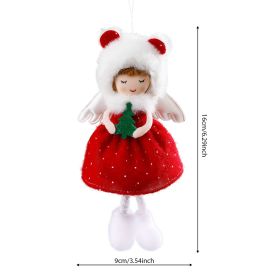 Red Laiquendi Angel Christmas Tree Decorative Small Pendant (Option: Red Wizard Angel)