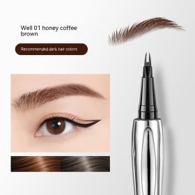 Waterproof Sweat-proof No Fading Smudging Natural Long Lasting Eyebrow Pencil (Option: 01 Beige Brown Brown)