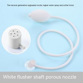 Squeeze Jet Water Spout Confinement Smoked Cleaning Basin Washing Ball Accessories (Option: White Porous)