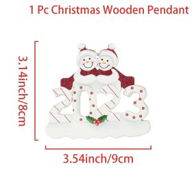Acrylic Flat Christmas Tree Pendant (Option: 1style)