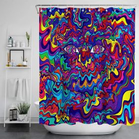 Digital Print-free Bathroom Curtain (Option: YLLHFK12-200x180CM)