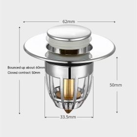 Bounce Drainer Wash Basin Leaking Plug (Option: Drainer Plastic Bounce Core)
