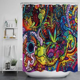 Digital Print-free Bathroom Curtain (Option: YLLHFK02-150x180CM)