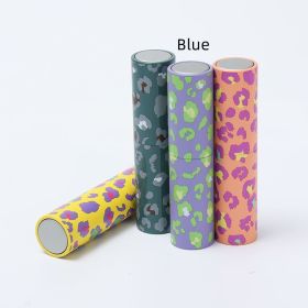 Aluminum Rotary Press Nozzle Spray Bottle (Option: Blue Leopard Print)