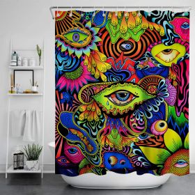 Digital Print-free Bathroom Curtain (Option: YLLHFK14-150x180CM)